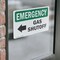 Signmission Gas Shutoff (Left Arrow) With Symbol, 5 in W x Rectangle, Vinyl Decal OS-2PACK-EM-D-35-L-10388 - alternate 3
